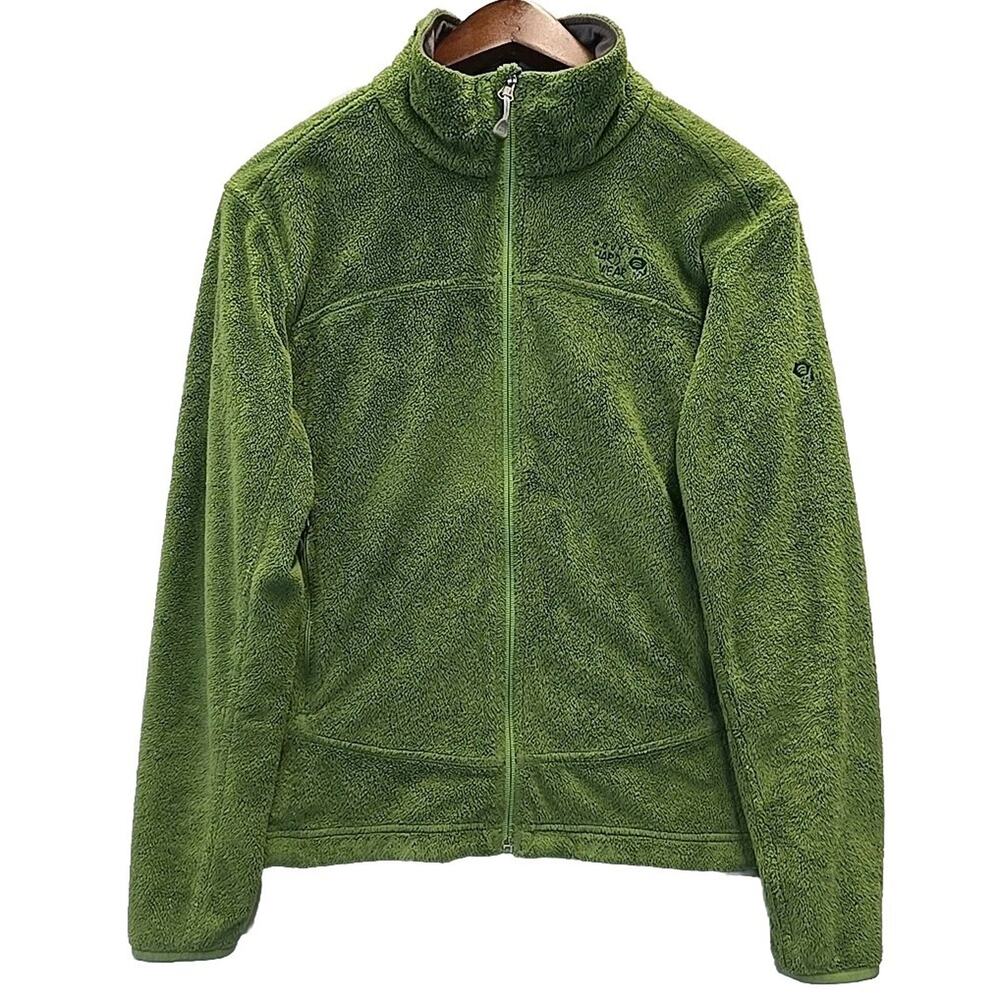 Mountain Hardwear Monkey Woman Fleece Jacket Full Zip Polartec Green Medium
